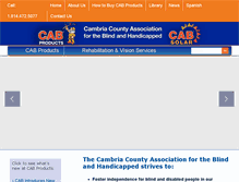 Tablet Screenshot of cabproducts.com
